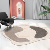 Living Room Carpet Irregular Shape Fluffy Plush Warm Modern Home Decor Bedroom Bedside Rug Minimalist Coffee Table Mat Tapete