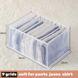 Organizer For Underwear Socks Bra Pants Scarf Tie Storage Box Jeans Clothing Organization Dividers For Drawers Clothes Organizer