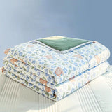 Flowers Soft Skin Friendly Summer Blanket Lace Super Soft Comfortable Quilted Quilt Thin Machine Wash Single Double Bed Quilts