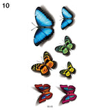 3D Butterfly Tattoos Sticker for Women Temporary Body Art Tattoo Sticker Rose Flower Feather Tattoo lady Waterproof Fake Tatoo