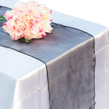 Wedding Party Table Runner Banquet Organza Decoration Table Runner Soft Sheer Fabric Hotel Press Conference Tablecloth Decor