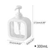 Clear Foaming Soap Dispenser 300/500ml Foam Hand Soap Dish Liquid Container Plastic Pump Bottle for Kitchen Bathroom Dispensers