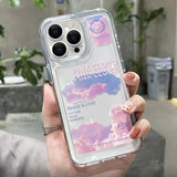 For iPhone 11 Case iPhone 14 Pro Max Case For 13 iPhone 13 Pro Max 12 Pro XS Max XR 14 Plus 7 8 SE Clear Flower Shockproof Cover