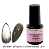 Laser Rainbow Cat Eye Gel Magnetic Nails Polish Reflective Sparkling Glitter Gel Can Be Use on Any Color Nail Accesorios
