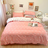 Quilt Cover Set With Bed Linens Single/Queen/King Size colcha de cama casal Solid Color Comforter Bedding Set For Double Bed