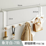 Japanese Style Door Rear Hook Clothes Coat Hat Towel Hanger Door Back Wall Mounted Hooks Kitchen Bathroom Organizer Holder Rack