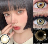 1Pair New Color Contact Lenses for Eyes Natural Brown Eyes Contacts Lenses Yearly Fashion Blue Eyes Lens Colored Lens