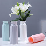 Nordic Style Flower Vase Living Room Decoration Ornaments Modern Origami Plastic Vases Pot for Flower Arrangements Home Decor