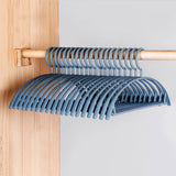10PCS Retro Wide-Shoulder Non-Slip Hanger Closet Organizer Hangers For Clothes Organizer Drying Rack for Coat Wardrobe Storage