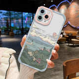 Clear Landscape Phone Case For iPhone 13 Pro Max Case For iPhone 11 12 14 Pro Max XR XS Max 7 8 Plus SE 12 13 Mini Scenery Cover