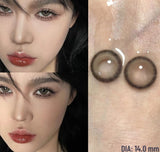 Contact Lenses for Eyes with Degree 1 Pair Big Eye Lenses Brown Lenses Fog Pearl Lens Korean Lenses Natural Lenses