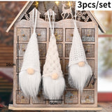 Cute Christmas Santa Snowman Deer Doll Decoration Gift Doll Christmas Tree Hanging Ornament New Year Xmas Home Decoration