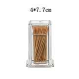 Acrylic Toothpick Bottle For Home Kitchen Storage Gadgets Creative Portable Toothpick Box hotel Toothpick Storage Box