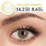 2PCS/Pair Yellow Lenses For Eyes Cosplay Anime Accessories Pupils Beauty Contact Lenses Makeup Natural Eye Color Lens