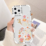 Case For iPhone 11 Case Chocolate Bear Phone Case For iPhone 14 Pro Max Case iPhone 13 11 12 Mini Xs Max XR X SE  Cute Cover