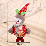 Cute Christmas Santa Snowman Deer Doll Decoration Gift Doll Christmas Tree Hanging Ornament New Year Xmas Home Decoration