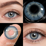 1Pair Natural Color Contact Lenses For Eyes Blue Eye Contacts Lens Yearly Beauty Colored Eyes Lenses Cosmetic Gray Lens