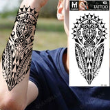 New Waterproof Temporary Tattoo Sticker Lion King Tiger Wolf Forest Mechanical Wild Boat Men Body Art Arm Fake Tatoo Women