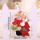 Cute Christmas Santa Snowman Deer Doll Decoration Gift Doll Christmas Tree Hanging Ornament New Year Xmas Home Decoration