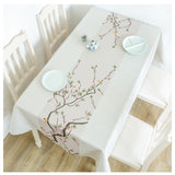 Waterproof TableCloth Rectangular Tablecloth for Wedding Party Hotel Table Cover with Plum Patterns Creative Tablecloth Manteles