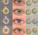 1Pair New Color Contact Lenses for Eyes Natural Brown Eyes Contacts Lenses Yearly Fashion Blue Eyes Lens Colored Lens