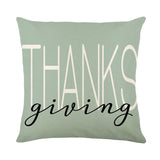 Fall Thanksgiving Home Sofa Decorative Throw Pillow Covers 18x18 Inches Linen Square Pillows Cushion Cover Plaid Pillowcase