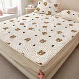 Summer Latex Ice Mat Bed Mattress Cool Cartoon Mattress Pad Air Conditioner Soft Cool Bedding Set Non-slip Pad 150