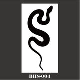 Black Snake Temporary Tattoo Stickers for Women Men Body Waist Waterproof Fake Tattoo Dark Wine Big Size Snake Tattoo New