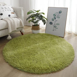 Plush Round Rug Mat Fluffy White Carpets for Living Room Soft Home Decor Bedroom Kid Room Decoration Salon Thick Pile Rug