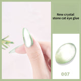 Laser Rainbow Cat Eye Gel Magnetic Nails Polish Reflective Sparkling Glitter Gel Can Be Use on Any Color Nail Accesorios