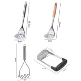 Stainless Steel Potato Masher Multifunctional Pumpkin Yam Press Multiple Shapes Purple Potato Crusher Kitchen Accessories