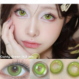 1 Pair Cosmetic Color Lens Korea Cosplay Big Eyes Contact Lens Diameter Large Pink Lens