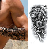 New Waterproof Temporary Tattoo Sticker Lion King Tiger Wolf Forest Mechanical Wild Boat Men Body Art Arm Fake Tatoo Women