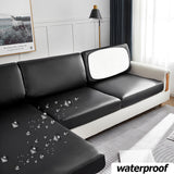 Sofa Seat Waterproof Cushion Cover Stretch Chair Cover Washable Dustproof Removable Slipcover 1/2/3/4 Protective Sofa Seat