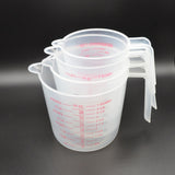 Plastic Transparent Measuring Cup 250/500/1000ml Jug Pour Spout Surface Kitchen Supplies Accessories For Caking Baking Tools