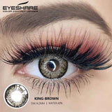 Natural Colored Contacts Lenses For Eyes 2pcs Blue Color Contact Lens For Eyes Yearly Makeup Gray Pupils Contact Lens