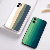 Rainbow Pattern Phone Case For iPhone 11 12 13 14 Pro Max Mini SE  X XR XS 7 8 6 6S 14 Plus Cover Silicone Shockproof Shell