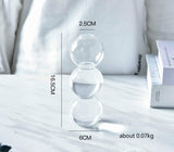 Nordic Creative Glass Bubble Vase Flower Arrangement Spherical Art Flower Ornaments Vases Decoration Home Birthday Gift