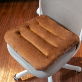 Soft Smooth Short Plush Thicken Chair Cushion Office Seat-Back Cushion Girls' Cute Seat Cushion Living Room Tatami Cushion