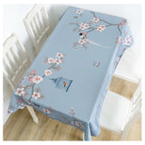 Waterproof TableCloth Rectangular Tablecloth for Wedding Party Hotel Table Cover with Plum Patterns Creative Tablecloth Manteles