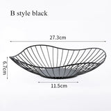 Metal Fruit Basket Morden Wire Snack Bread Vegetable Storage Bowls Kitchen Eggs Dessert Holder Nordic Organizer Cake Stand