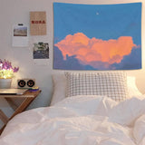 Ins Landscape Tapestry Wall Hanging Cloth 3D Printing Wall Tapestry Bedroom Dorm Background Decorative Tapestry