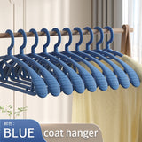 20Pcs Clothes Hanger Household Hanger Arc Design Plastic Wide Shoulder Semi-circular Hanger Seamless Hanging Organizer Horse