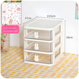 Children Hair Accessories Storage Box Organizer Plastic Drawer Desktop Hair Clip Jewelry Head Rope Rubber Band Organizer Box