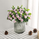 Beautiful Hydrangea Roses Artificial Flowers for Home Wedding Decorations High Quality Autumn Bouquet Mousse Peony Fake Flower