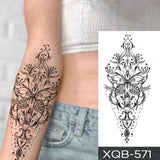 Waterproof Temporary Tattoo Sticker I Love You Flash Tattoos Lip Print Butterfly Flowers Body Art Arm Fake Sleeve Tatoo Women