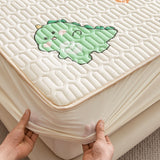 Summer Latex Ice Mat Bed Mattress Cool Cartoon Mattress Pad Air Conditioner Soft Cool Bedding Set Non-slip Pad 150