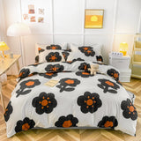Strawberry Bedding Set Double Sheet Soft 3/4pcs Bed Sheet Set Duvet Cover Queen King Size Comforter Sets For Home For Child