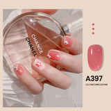 7.3ml Jelly Gel Nail Polish Transparent Nude Manicure Top Coat SemiPermanent Polish Soak Off UV LED Gel Art Nail Varnish