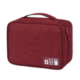 Home Travel Outdoor Multi-functional Storage Bag Canvas Waterproof Electronic Equipment Cosmetic Earphone Shoes Protective Bag